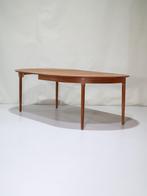 Uitschuifbare eettafel Deens teakhout vintage, Ophalen, 100 tot 150 cm, -, -