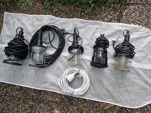 5X werklamp, werkplaatslamp, handlamp en verlengsnoer, Doe-het-zelf en Verbouw, Bouwverlichting, Nieuw, Ophalen of Verzenden