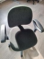 Nette zwart/grijze bureaustoel te koop, Ophalen, Gebruikt, Zwart, Bureaustoel