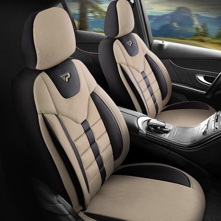 AUTOSTOELHOES-PANDASEATCOVER-TORONTO kleur champagne, Auto-onderdelen, Interieur en Bekleding, BMW, Citroën, Daihatsu, Fiat, Ford