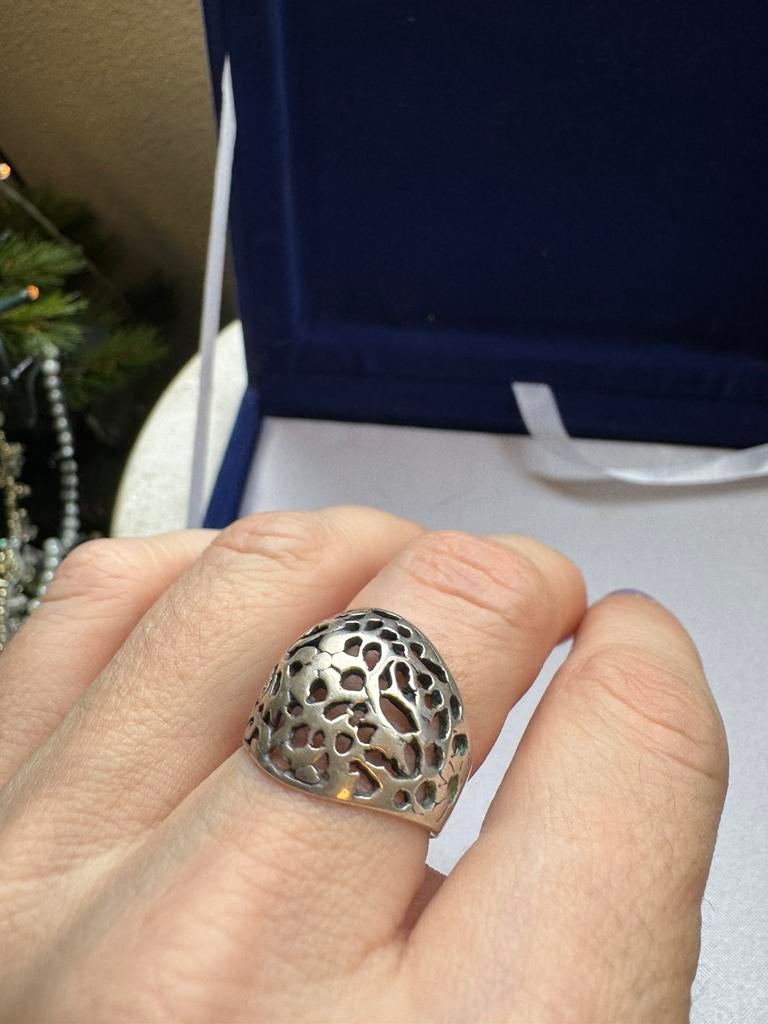 Vintage 925 Sterling Silver Ring, Verzenden, Zo goed als nieuw, Zilver, Dame