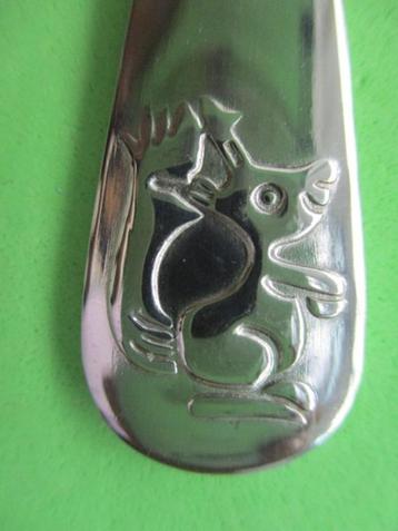 (KB4771) Kinderbestek DE KLEINE KONING muis kleine lepel  beschikbaar voor biedingen