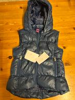 Leuke blauwe kinder bodywarmer met capuchon maat 98-104, Ophalen, Gebruikt, Meisje, Jas