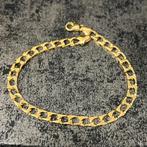 14k gouden armband cuban schakel massief, Ophalen of Verzenden, Zo goed als nieuw, Goud
