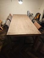 H&H Eettafel 6 8 personen hout langwerpig walnoot dineren, Huis en Inrichting, Tafels | Eettafels, Ophalen, Overige materialen