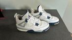 Air Jordan 4 Midnight Navy Maat 42, Ophalen of Verzenden, Gedragen, Wit, Sneakers of Gympen