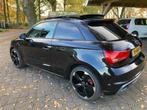 Audi A1 1.4 TFSI S edition, 3x S-line, panoramadak, Auto's, Audi, Zwart, 4 cilinders, 4 stoelen, Leder en Stof