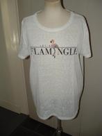 Only shirt top " lets flamingle" kralen flamingo mt XL 42/44, Kleding | Dames, Tops, Maat 42/44 (L), Ophalen of Verzenden, Zo goed als nieuw