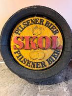 Oud houten Skol bord, Verzamelen, Biermerken, Ophalen of Verzenden, Zo goed als nieuw, Reclamebord, Plaat of Schild, Overige merken