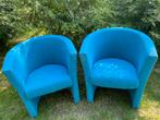 Twee kuipstoeljes gestoffeerd, Huis en Inrichting, Fauteuils, Ophalen, Gebruikt