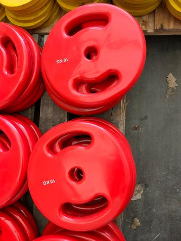 2 x 10 kg nieuwe halter schijven 30 mm gewichten beschikbaar voor biedingen