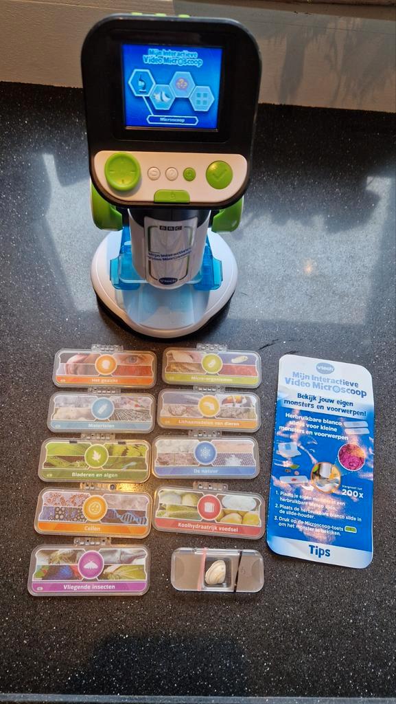 VTech Interactieve Video Microscoop, Spelcomputers en Games, Games | Overige, Gebruikt, Puzzel en Educatief, 1 speler, Vanaf 3 jaar