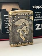 Zippo Steampunk 2017 Armored Case, Verzenden, Zo goed als nieuw, Aansteker