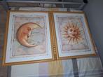 Schilderijen zon en maan, Gebruikt, Ophalen of Verzenden