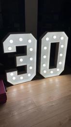 Lichtcijfers 30, Hobby en Vrije tijd, Feestartikelen | Verhuur, Ophalen, Zo goed als nieuw, Verjaardag