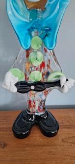 Clown gitaar Murano glas 36 cm, Antiek en Kunst, Ophalen of Verzenden