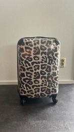 Koffer/Trolley/Handbagagekoffer met panterprint, Ophalen of Verzenden, Nieuw, Hard kunststof, Slot