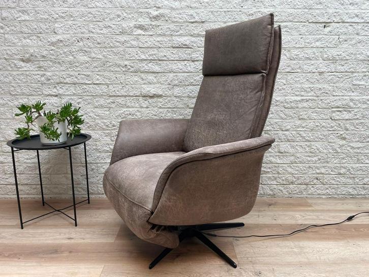 Comfortera Verstelbare relax fauteuil relax stoel draaibaar, Huis en Inrichting, Fauteuils, Zo goed als nieuw, Stof, 50 tot 75 cm