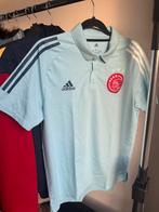 Adidas Ajax Amsterdam voetbal training T-shirt, Maat 52/54 (L), Blauw, Ophalen of Verzenden, Adidas