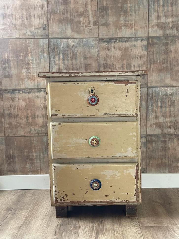 Brocante kastje, Huis en Inrichting, Kasten | Ladekasten, Gebruikt, Minder dan 100 cm, 50 tot 100 cm, 25 tot 50 cm, Overige houtsoorten