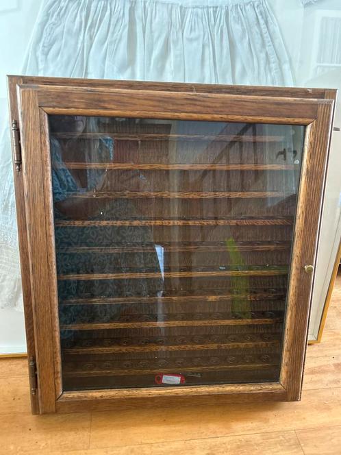 Verzamelkast Vingerhoeden Eikenhout Glas, Huis en Inrichting, Kasten | Vitrinekasten, Gebruikt, Minder dan 100 cm, Minder dan 50 cm