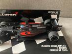✅ Fernando Alonso 1:43 Chinese GP 2016 Mclaren Honda MP4-31, Ophalen of Verzenden, Nieuw, Formule 1