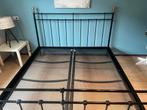 Bed op te halen, Huis en Inrichting, Slaapkamer | Bedden, Gebruikt, Zwart, Tweepersoons, Ophalen of Verzenden