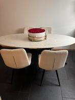 4 stuk eetstoel, 100 tot 150 cm, Zo goed als nieuw, Rechthoekig, 50 tot 100 cm