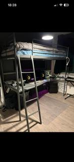 Gave hoogslager met groot bureau, Ophalen, Eenpersoons, Zo goed als nieuw, 90 cm
