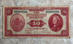 10 gulden 1943, Nederlands Indië., Postzegels en Munten, Bankbiljetten | Nederland, Verzenden, 10 gulden, Los biljet