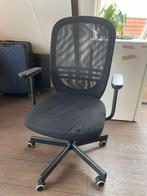 FLINTAN Office chair with armrests , black (IKEA), Huis en Inrichting, Bureaustoelen, Ophalen, Zwart, Zo goed als nieuw, Bureaukruk