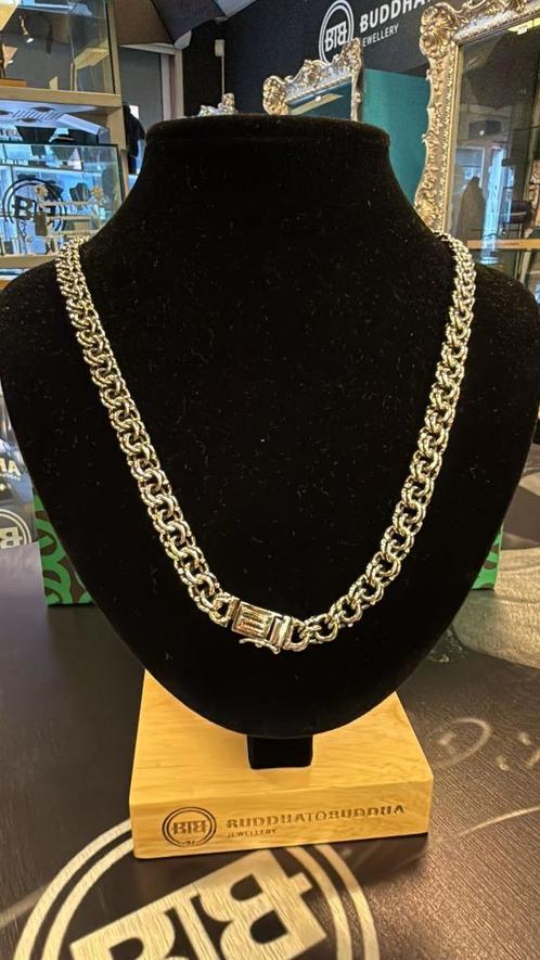 BUDDHA TO BUDDHA KETTING TYPE 715 55 CM MICHELLE € 389,95, Sieraden, Tassen en Uiterlijk, Kettingen, Zo goed als nieuw, Zilver