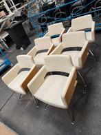 6x Thonet S845 Vergaderstoelen / Eetkamerstoelen, Ophalen, Gebruikt, Beige, Bureaustoel