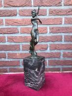 stijlvol bronzen brons van een danseres, Ophalen of Verzenden, Brons