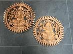 Ganesh suar hout houtsnijwerk wanpaneel Ganesha boeddha, Verburgt Vintage, Nieuw, Ophalen of Verzenden, https://verburgtvintage.nl/#contact