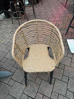 Zandkleurige Tuinstoelen - 36 stuks - prijs is per stuk, Tuin en Terras, Tuinstoelen, Ophalen, Gebruikt, Wicker, Stapelbaar