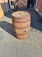 Authentiek Houten Wijnvat / Regenton – Circa Ø60 cm, 150 liter of meer, Ophalen, Zo goed als nieuw, Hout