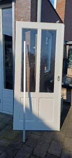 Schuifdeur binnen met Rail en geleiding, Doe-het-zelf en Verbouw, Ophalen, Gebruikt, 80 tot 100 cm, Binnendeur