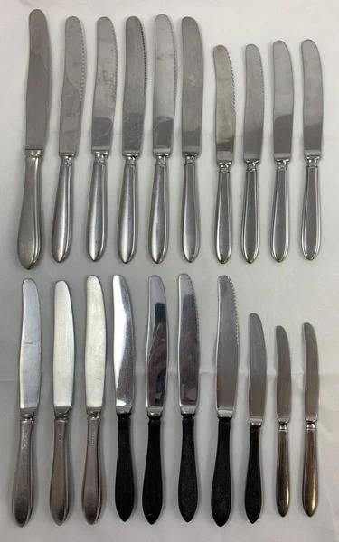 Gero Zilmeta 718 Puntfilet Bestek 20 stuks Messen Vintage, Coolsingel 104, 3011 AG Rotterdam, Netherlands, Verzenden, Zo goed als nieuw