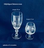 Wijnglas+Cognacglas € 12 p/s Baluster Olijfslijpsel Kristal, Ophalen