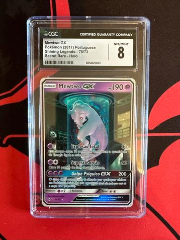 Mewtwo GX - Secret Rare 78/73 - CGC 8 - Shining Legends 2017 beschikbaar voor biedingen