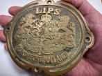 LIPS Bronzen Kluis Embleem - Zwaar!, Verzenden