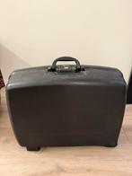 Hele grote Delsey Reiskoffer koffer zwart, Wieltjes, Gebruikt, Hard kunststof, Ophalen of Verzenden