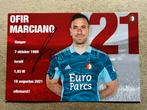 Feyenoord spelerskaart Marciano met handtekening, Verzamelen, Sportartikelen en Voetbal, Ophalen of Verzenden, Zo goed als nieuw