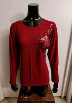 Zgan mooie rode dames shirt maat M = 38, Maat 38/40 (M), Ophalen of Verzenden, Lange mouw, Zo goed als nieuw
