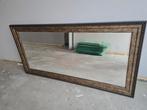 mooie grote  spiegel met bewerkte rand, Ophalen, Zo goed als nieuw, Rechthoekig, Minder dan 100 cm