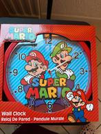 Super Mario Wandklok - Nieuw in Verpakking!, Ophalen of Verzenden, Nieuw, Analoog, Wandklok