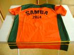 oranje/groen heineken shirt mt l uit 2014 samba, Ophalen of Verzenden, Zo goed als nieuw, Kleding, Heineken