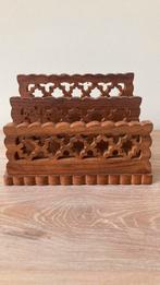 Vintage briefhouder servet houder hout, Huis en Inrichting, Ophalen of Verzenden, Zo goed als nieuw