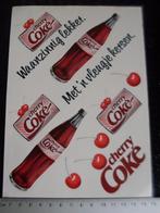 10x sticker cherry coke logo coca-cola kersen smaak, Verzamelen, Verzenden, Zo goed als nieuw, Merk